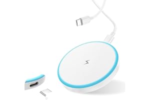 ZNBTCY Mag-Safe Ladegerät,Magnetisches Kabelloses Ladegerät,15W Wireless Charger,LED-induktive Ladestation,Schnelles Wireless Ladegerät mit USB-C Kabel 2M,Ultradünne Magnet-Ladestation für iPhone 16/15/14/13