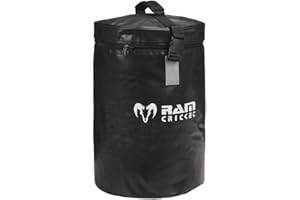 Ram Cricket – Coaches Ball Bag - Holds 72 Balls – Durable PVC Construction with Double Stitched Seams – 4 Internal Compartments for Organisation – Strong Reinforced Carry Handle & Shoulder Strap