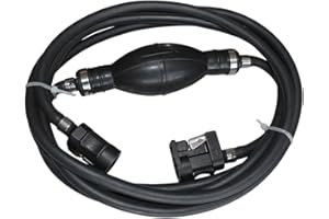 Lrtzizy 300CM Tuyau de Conduite de Carburant de Bateau 6Mm Connecteur de Tuyau de Gaz Moteur de Bateau Hors-Bord Kit de Connecteurs de RéServoir D'Essence pour Moteur