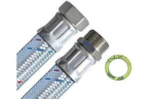 H2O-FLEX Tuyau Blindé 1"REMPL. x 1"AG (DN25) - 30cm / 300mm