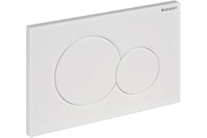 Geberit - Plaque de déclenchement Double Touche Sigma 01 Blanche (115.770.11.5) - 115.770.11.5