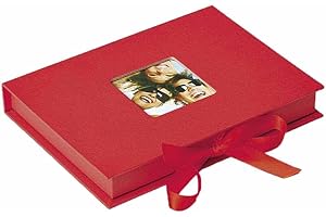 walther design Cajas de almacenamiento rojas con tapa recortada, Fun FB-112-R