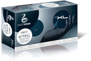 FORMA-CARE, SUNZZE, BEAUTY BASIC Nitril Handschuhe Black Swan - puderfrei - latexfrei - schwarz - Gr.XL - 1 Box / 100 Stück