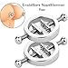 Produktbild Fetisch Nippelklemmen Einstellbar Nipple Clamps Edelstahl Brustwarzenklemmen Stimulation Erotik SM BDSM Sexspielzeug Für Frauen und Männer (Paar)