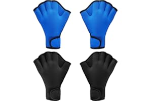 EHOTER Aqua Fit Webbed Gloves - Neoprene Swimming Mitts for Women & Men - Water Aerobics & Resistance Training