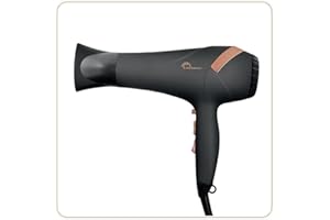 LITTLE BALANCE 8626 Ionic Style Luxe, suszarka do włosów, technologia jonowa, 3 temperatury, 2 prędkości, 2 akcesoria, 2200 W, czarny