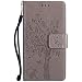 Produktbild Nancen Wallet Case Tasche Hülle für Nokia Microsoft Lumia 650 (5 Zoll) Flip Schutzhülle Zubehör Lederhülle mit Silikon Back Cover PU Leder Handytasche im Bookstyle Stand Funktion , Schmetterling Schnalle Magnet , Baum und Katze Muster Flip Funktion Kartenfächer Etui Schale ,Schütze Dein Telefon