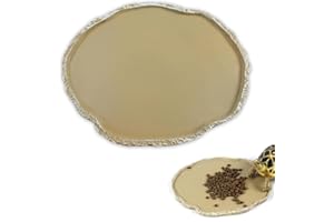 AORVYUI Animaux Domestiques Plaque，Mangeoire pour lézard, Bol à Reptiles, Résine Durable Reptile Rock Nourriture et Eau Bol Nourrisseur pour Tortue Lézard