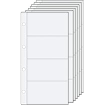 Inserti In PVC Per Raccoglitore Biglietti Da Visita, 10 Fogli Con 4 Scomparti, Trasparenti - Foto 8