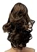 SWEET SHORT CURLY PONY TAIL HAIR EXTENSION, (CLAW GRIP) (04 Warm Chestnut Brown)