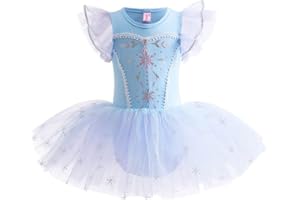 MYRISAM Princess Leotards for Girls Ballet Dance Tutu Skirted Ballerina Dress Birthday Fancy Party Carnival Halloween Costumes