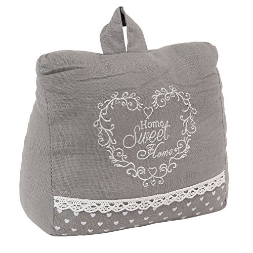 Türstopper Clayre & Eef Shabby HOME SWEET HOME grau Landhaus Cottage Nostalgie