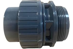 LIONFLEX PVC Verschraubung O-Ring 50 x 1 1/2" | Klebemuffe x Außengewinde