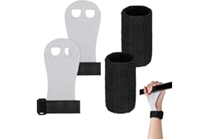 OUDQFCJ 1 Paire Maniques Gymnastique pour Fille, Gants de Barre, Ensemble de Bandes de Poignet Sport, Protège-Paumes Gymnastique, Gants d’Entraînement, Bandages, Fitness