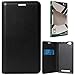 DMG Dotted Finish Premium PU Leather Flip Cover Case for Reliance LYF Wind 6 (Black) RS.299.00