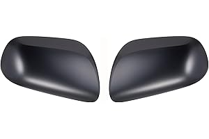 BSSTORE Spiegelkappen, Spiegelabdeckungen, Rückspiegel für Yaris von 2006 bis 2011 Schwarz | Lackierbar (Paar - Rechts + Links)