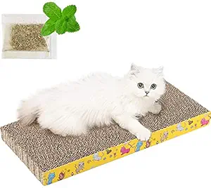 Royale Dog Cat Scratch Pad, Cat Scratchers for Indoor Cats with Catnip, Kitty Scratch Pad Durable Textures Design Reversible, Sofa Lounge