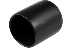 TA-VIGOR 25Pcs Rubber End Caps, 20mm ID Round Flexible Screw End Caps Thread Protectors, Black Vinyl Bolt Covers Rubber Covers for Screws, Tubes, Cables, Wires, etc