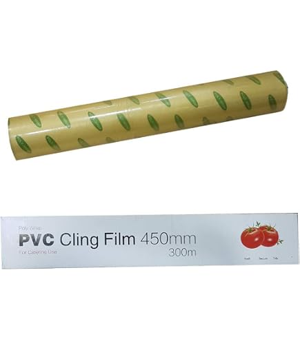 Easipack Professional Cling Film – 6 X 450mm X 300m (984ft) – Catering Plastic Wrap With Cutter Box