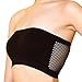 Produktbild Frauen BH Tube Goosun Damen Top Sexy Bandeau Style BH Nahtlose Stretch Atmungsaktiv Unterwäsche Sexy Trägerlostop Weste Sport Bras Ladies Freizeit Kurz Ärmellos Tshirt Bustier (F, Schwarz)