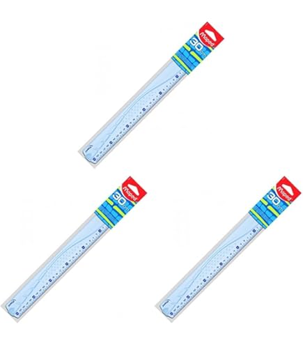 Righello In PVC Da 20cm Con Manico - Doppio Decimetro Trasparente - Foto 12