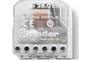 BUOSHA para usar 260182300000pas Relé telerruptor A impulsos para caja de 230 Vac 1 No 10 A 6 Las disponibles