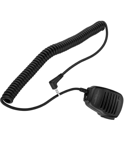 Microphone-haut-parleur YAESU SSM-17B - Compatible FT-65, FT-25, Motorola - Avec Bouton PTT Et Connecteur Casque