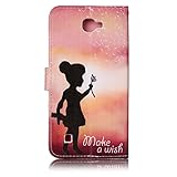 LG Nexus X5 Schutzhülle,LG Nexus X5 Lederhülle,JAWSEU Elegant Schmetterling Blume Retro/Vintage Design Farbmalerei Bunt Gemalt PU Leder Folio Flip Wallet Hülle Etui im Bookstyle Brieftasche Handyhülle Case Cover mit [Ständerfunktion] und [Kartenfächer] für LG Google Nexus X5 &1xSchwarz Glitzer Bling Eingabestift- - 3