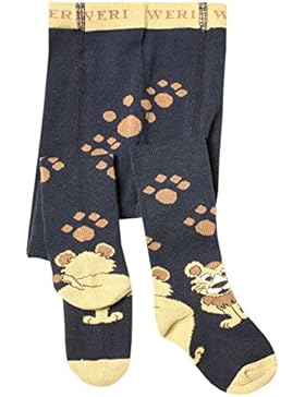 Weri Spezials Baby und Kinderstrumpfhose in Marine Loewe Motiv