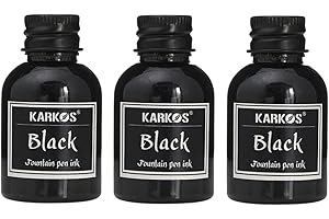 ZTEXKEE Fountain Pen Bottled Ink, 30ml Calligraphy Ink Bottle Drawing Writing Art Painting Graffiti Ink Fountain Dip Pen Ink Feather Pen Ink for School Offices Supplies