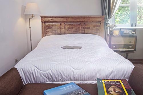 SWEET DREAMS HOME - KING PACK: 1 Luxury Hypoallergenic 100% Baby Alpaca Wool fibre Duvet covered with 100% Peruvian Pima Cotton 415-tc linen + 1 Duvet Cover 100% Pima Cotton 600-tc Sateen linen, 2 Pieces Set, Thermo-Intelligent, Super Soft, Extra Brightness.