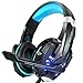Produktbild ZIHENGUO Stereo-Gaming-Headset Kabelgebundene Kopfhörer Mit Rauschunterdrückung Sport Kopfhörer Mit Mikrofon PS4 Line-Lautstärkeregler,Blue
