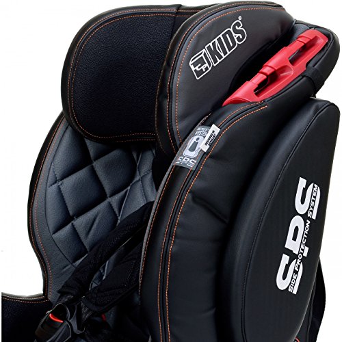 LCP Kids Autokindersitz Isofix GT Comfort 9-36 kg Gruppe 1, 2, 3 Schlaf- Liegeposition, verstellbare Kopfstütze + SPS Aufprallschutzsystem - 7