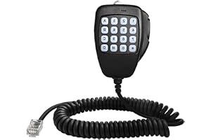 TDCuizent Handhögtalare mikrofon HM-118TN med brusreducering för ICOM IC-706 IC-706MKII IC-2100H IC-2200H IC-2720H IC-2800H Walkie-Talkies ergonomisk med PTT-knapp och klämma