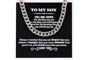 PEGRAUFC A necklace for my father, Cuban-style elder's necklace, birthday gift for my younger brother, grandfather's mother's birthday