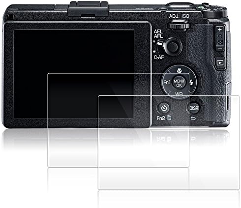 AFUNTA Screen Protectors for Ricoh GR II, 2 Pack Anti-scratch Tempered Glass Protective Films for DSLR Digital Camera