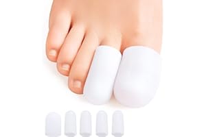 Bolsa de 10 pcs sumifun Gel de silicona almohadillas de punteras suave, Pedal de especias Remover y reducir Ampollas & calluse, alivio pie dolor de juanetes y protector de dedo en martillo