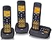 Produktbild dct59073 Kit Telefone Cordless 3 Handys kabellos Tris Trio mit Anrufbeantworter 25 Minuten Freisprecheinrichtung Tasten und Display Hintergrundbeleuchtung Funktion Intercomm Konferenz A 3 Tasten Durchwahl