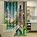 Produktbild Duschvorhang 3D wasserdichtes Polyester Duschvorhang Badezimmer-vorhang Partition (Größe: 180*180 cm).