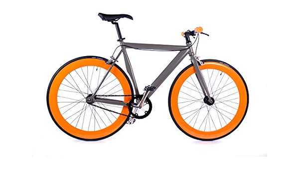 BOX39 Bici Single Speed-Fixed, Scatto Fisso, Grigia/Arancio, L'intesa :  Amazon.it: Sport e tempo libero