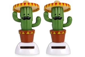 TiSkying Solar Dancing Toy, Dancing Cactus Animal Solar Powered Dancing Dolls Swinging Animated Bobble Dancer Car Decor Dashboard Decoration Toy