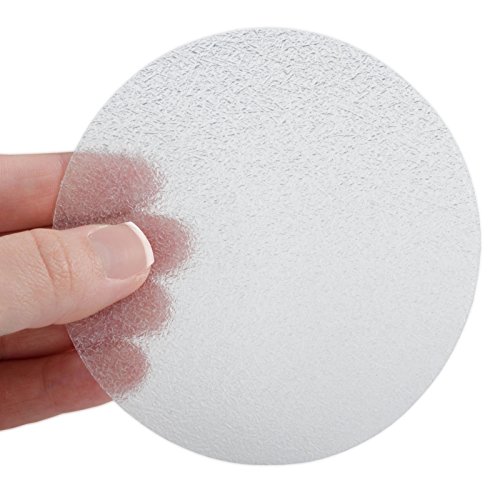 Nasszonen Klebepunkte | 24 Stück Set | für Rutschsicherheit in Barfußbereichen – 7cm Durchmesser – Transparent - 2