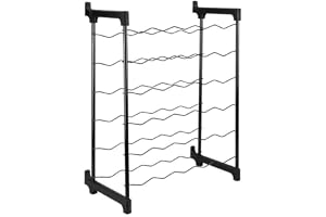 Metaltex Barbera 50 vinställ, Epotherm beläggning, svart, 50 x 26 x 108 cm