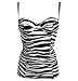 DOLCE & GABBANA D&G "Clean Cut Zebra 2O" womens camisole animal (black/white)