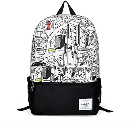 Fansela(TM) Casual Graffiti Canvas Travel Pack/Shoulder Daypack/School Backpack For Girls Animation
