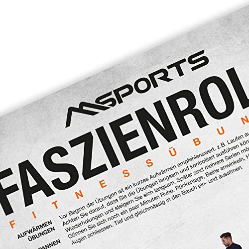 Faszienrolle Professional Studio Qualität | Massagerolle Foamroller - 8