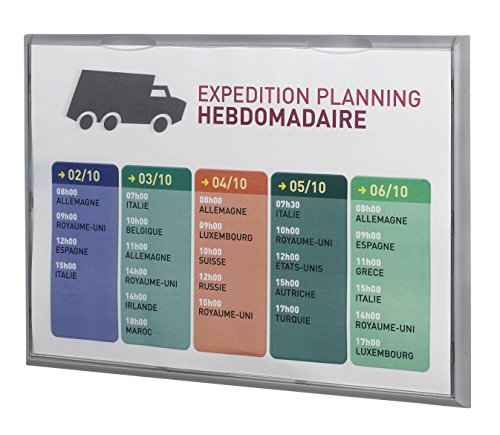 Fast Paper - Cuadro para mural A3 con 3 posiciones diferentes material:poliestireno color metálico