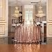 Produktbild Eternal Beauty Sequin Tischdecken für Hochzeit Bankett Halloween Party Chrismas Silvester, Textil, rose gold, 177.8 cm
