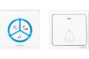 VIRONE WAYO AC Dzwonek Bezprzewodowy Sieciowy Bezbateryjny Przycisk Learning System 25 Dźwięków 100m