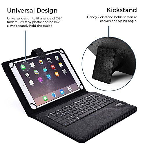 Huawei MediaPad 10 FHD, 10 Link, 10 Link+ Tastaturhülle, COOPER INFINITE EXECUTIVE abnehmbare QWERTY Bluetooth Funktastatur Tragetasche Tabletschutz Folio mit Standfunktion (Schwarz) - 2